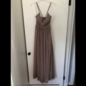Azazie Taupe Bridesmaid Dress - A4